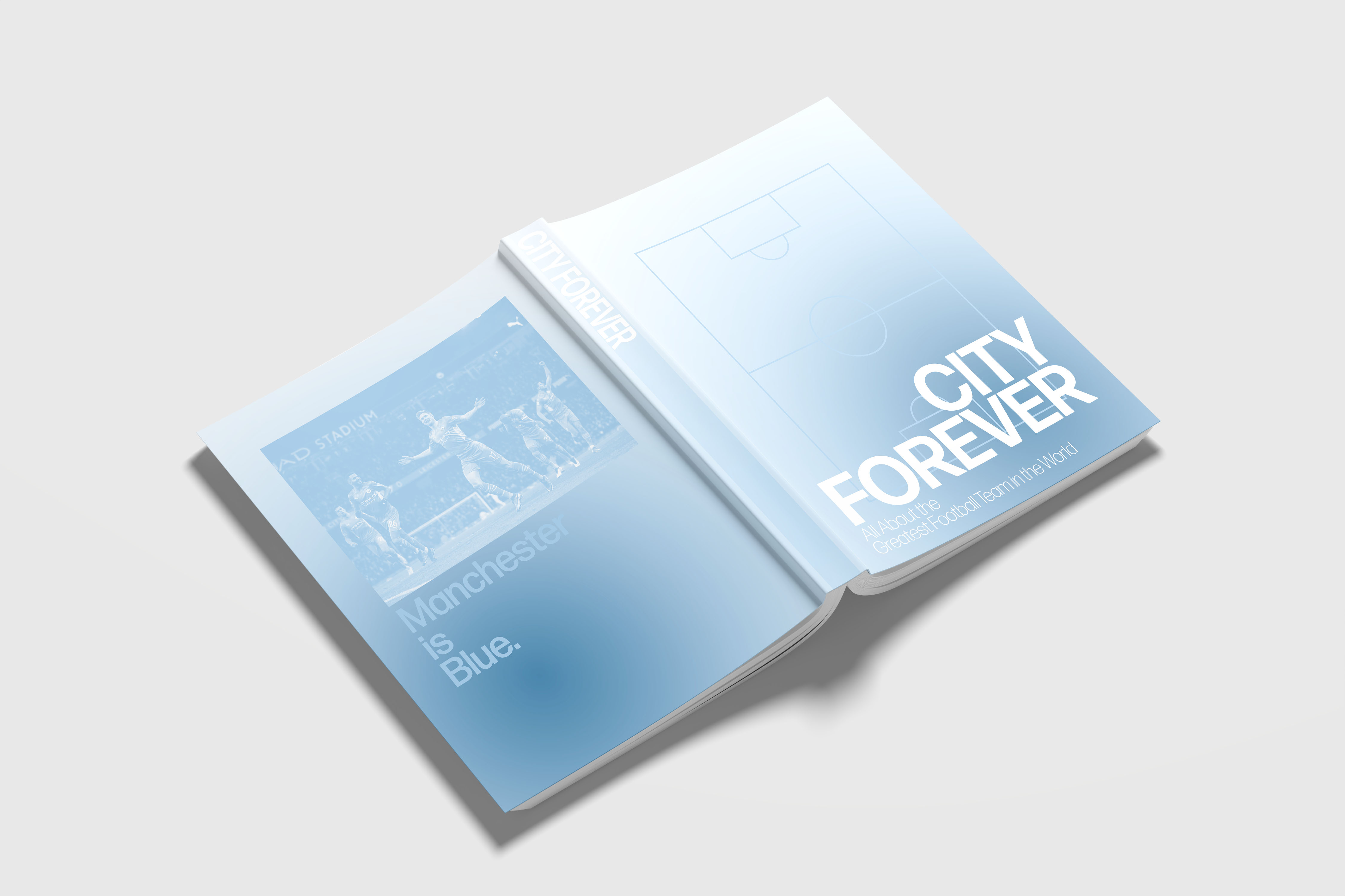City Forever open book mockup